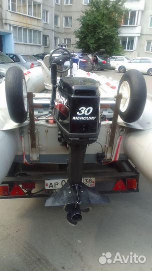 Продам пвх лодку баджер 430 hd +мотор mercuri 30