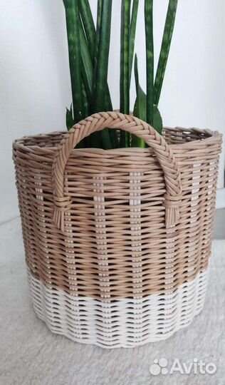 Корзина круглая (кашпо напольное)