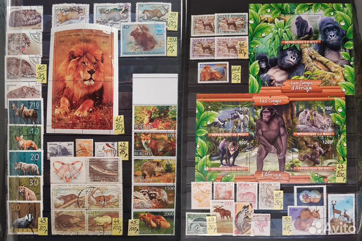 Марки. Фауна. Набор №1