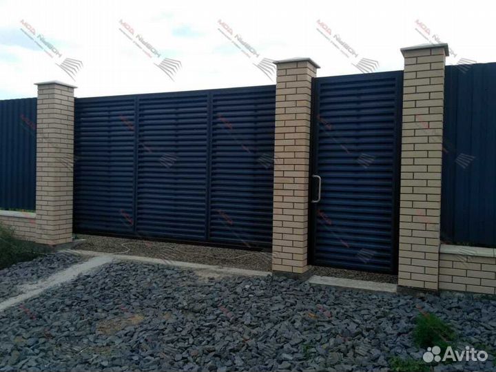 Забор жалюзи горизонтальный