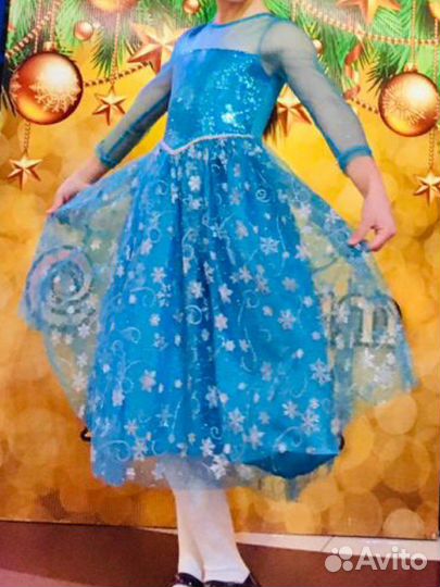 Платье Эльзы холодное сердце 128