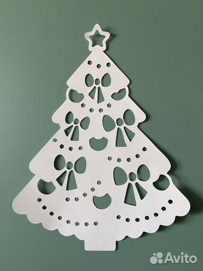 Бумажный новогодний декор