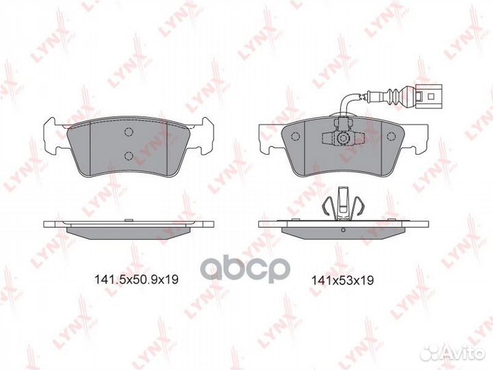 Колодки тормозные volkswagen touareg 02-10 задн