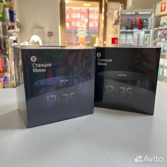 Яндекс станция мини с часами лайт