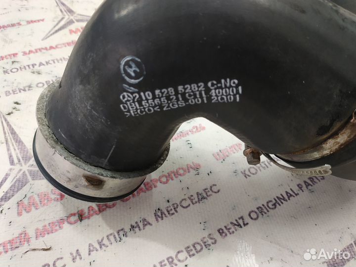 Патрубок интеркулера m111 к w210 Mercedes от дмрв