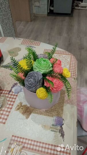 Букет цветов из мыла