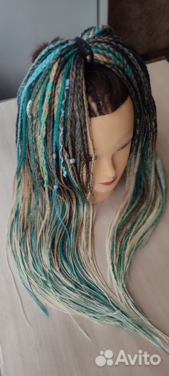 Комплект де косы новый, мелкие афрокосы