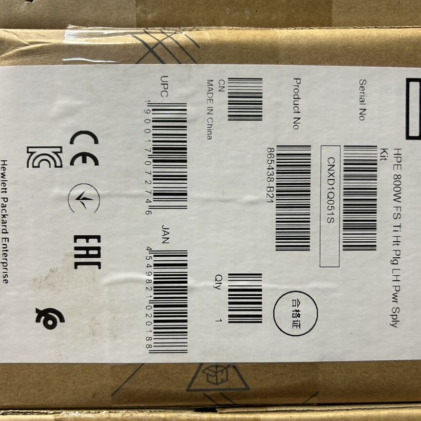 [865438-B21] Блок Питания Hp Flex Slot Titanium 800w