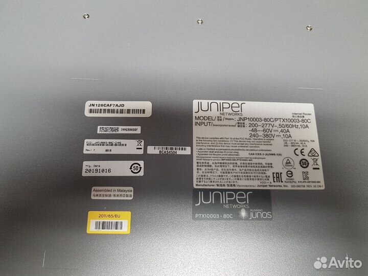 Маршрутизатор Juniper PTX10003-80C-AC