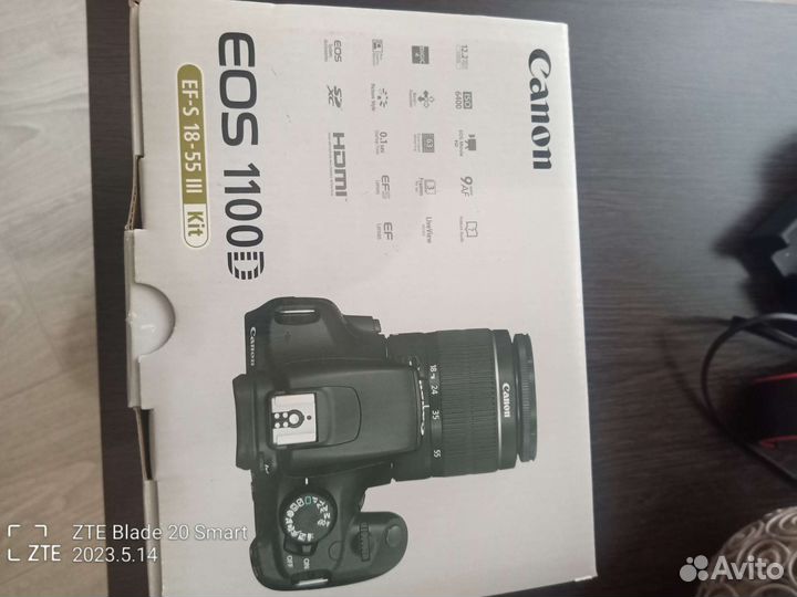 Зеркальный фотоаппарат canon eos 1100d