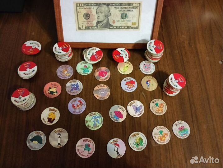 Фишки сотки кэпсы покемон