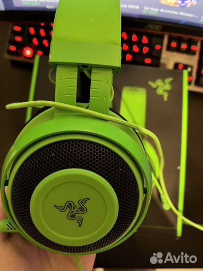 Наушники Razer Kraken Green (зеленые)