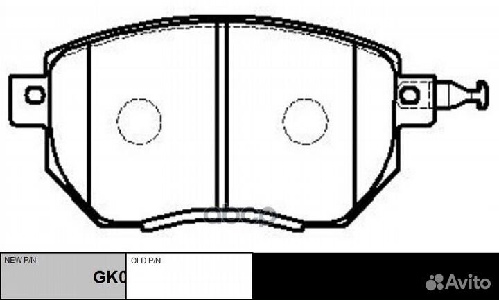 Колодки nissan murano I (Z50) /infiniti (FX) CKN