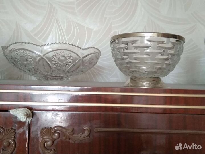 Хрусталь СССР. Вазы стаканы