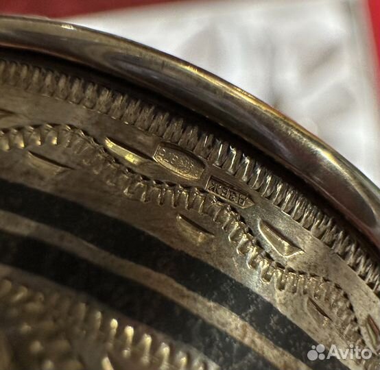 Серебряный набор в подарочном футляре, 875 пробы