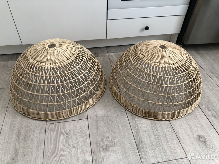 Абажур плетёный