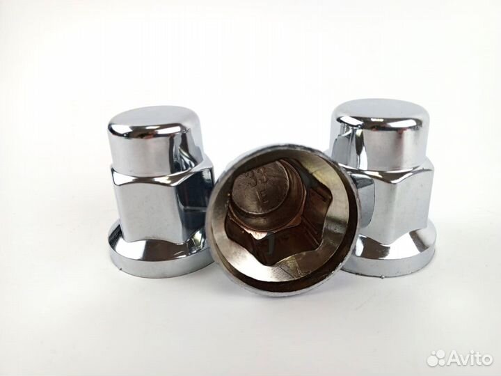 Колпачки высокие 33мм хром