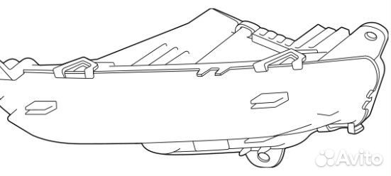 Противотуманная фара правая Land-Rover Discovery S