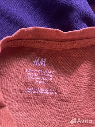 Лонгслив hm 122/128