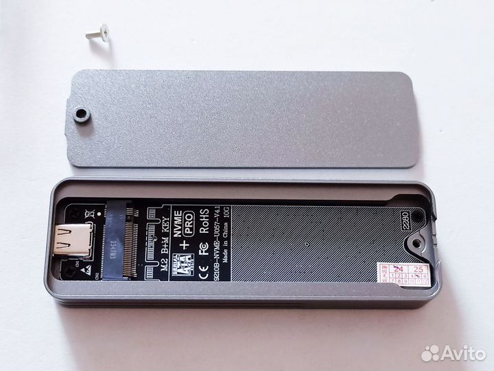 2в1 внешний корпус M2 SSD 10 Гбит/с с тач iTGZ