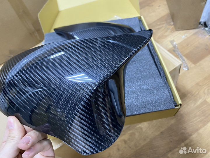 Накладки / крышки зеркал на BMW F80 сухой карбон
