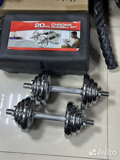 Хромированные гантели