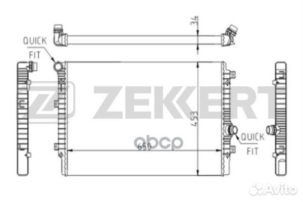 Радиатор охлаждения двигателя Skoda Yeti (5L) 0