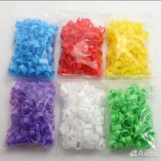 Меточные кольца для ног птицы 16мм (50шт)