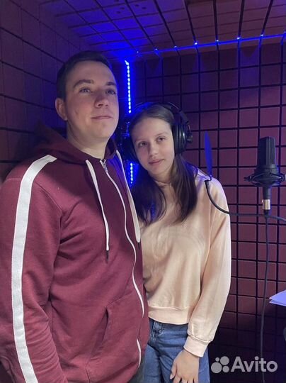 Песня в подарок, студия звукозаписи, диктор, стихи