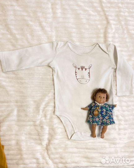 Детские боди с рукавом, 3шт