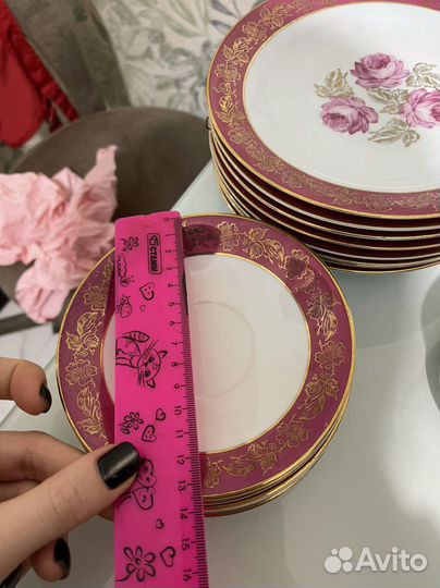 Сервиз чайный роза гдр