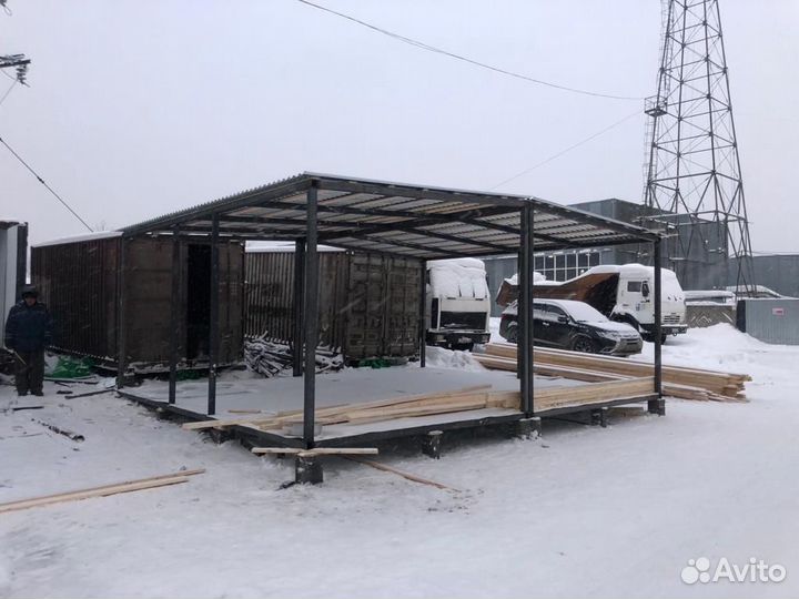 Торговый павильон под овощи в Ижевске 6х7