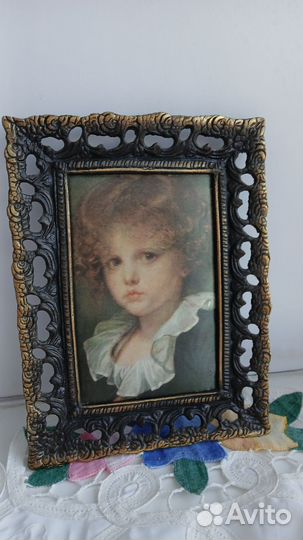 Картина шелкография в бронзе