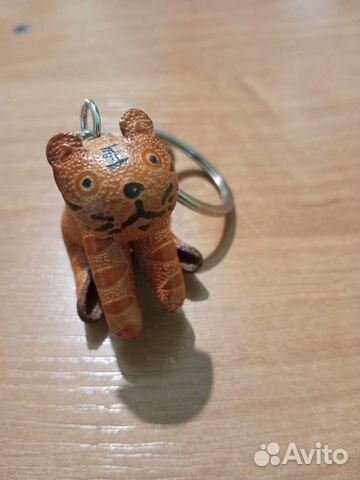 Брелок из кожи, тигр