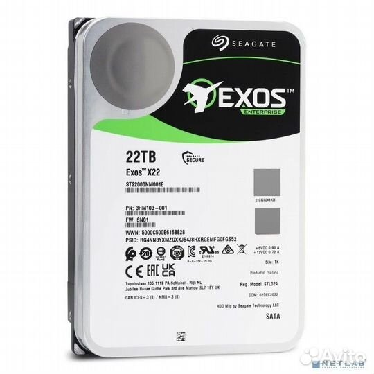 22TB Seagate Exos X22 (ST22000NM001E) SATA 6Gb/s