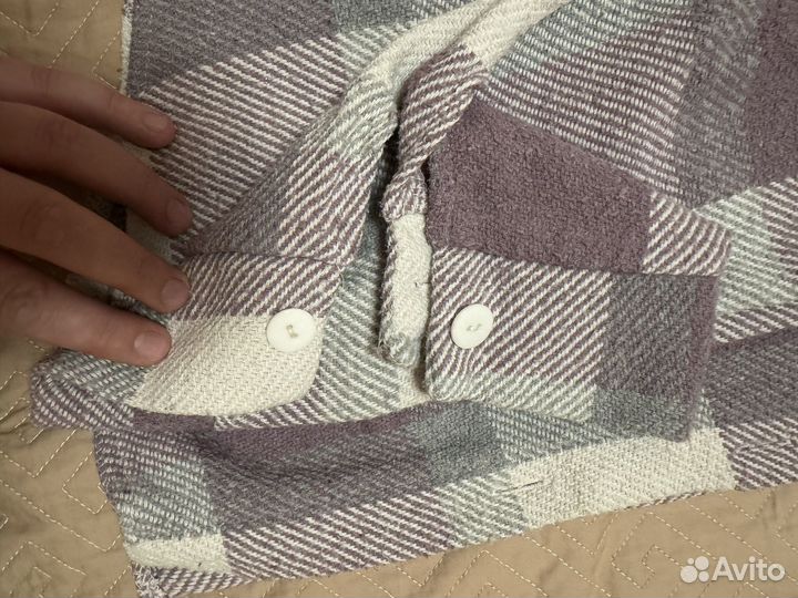 Фланелевая рубашка женская 44