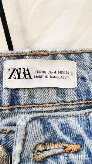 Джинсы zara 34,36 пакетом 4шт