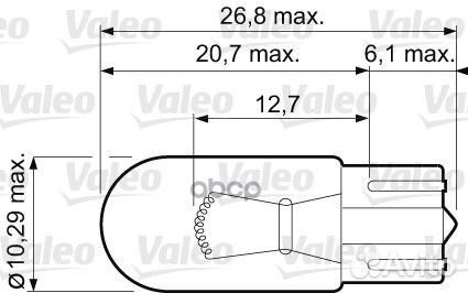 Лампа WY5W 12V 5W W2.1X9.5d Essential (10 шт.)