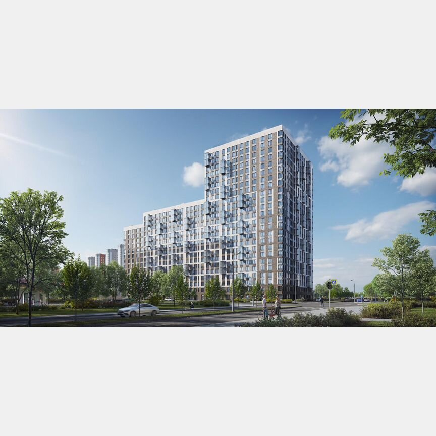 2-к. квартира, 51,9 м², 13/23 эт.