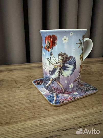 Бокал фарфоровый с подставкой 220 мл