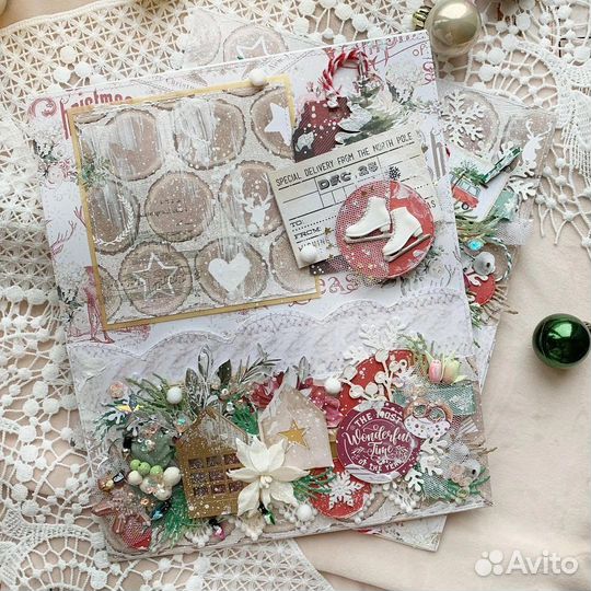 Новогодний альбом доя фото ручной работы