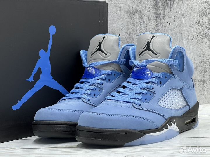 Кроссовки Nike Air Jordan 5 UNC University Blue