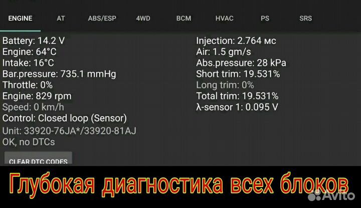 Сканер Suzuki. Глубокая диагностика всех блоков