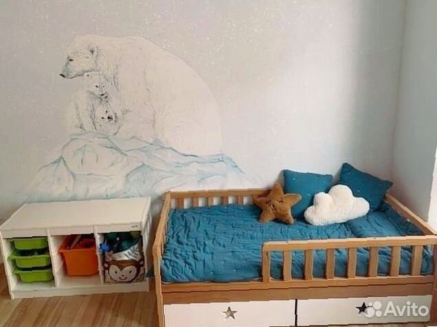 Детская кровать с бортиком на заказ