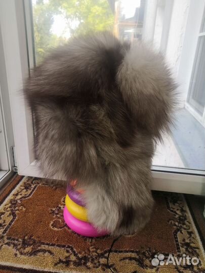 Шапка ушанка песец