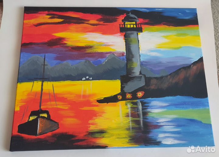 Картина Маяк Акрил