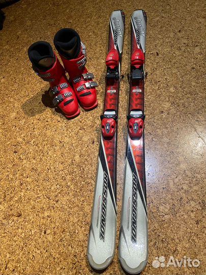 Горные лыжи детские +ботинки
