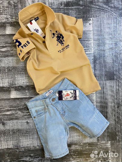 Двойка костюм uspa шорты и polo детский