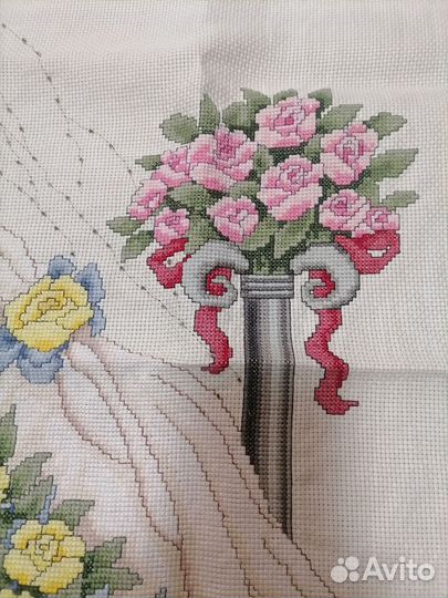 Картина вышитая крестом ручная работа