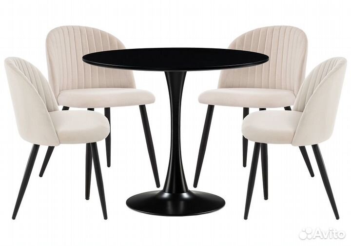 Обеденная группа Аринай beige - black